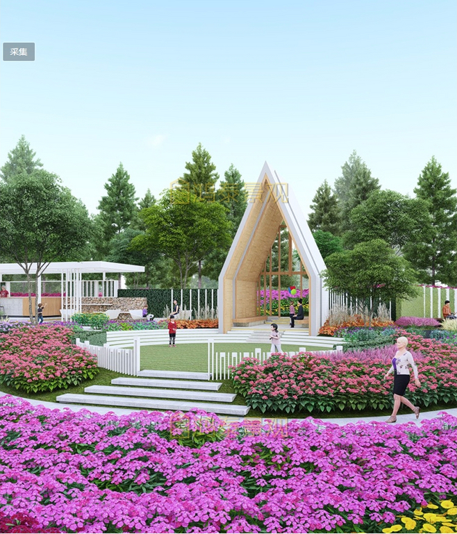現代小游園花鏡設計 小公園景觀的藝術與實用融合